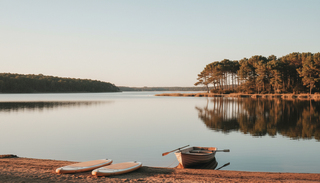 Le lac d'Hossegor et ses activités nautiques calmes